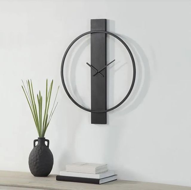 Renwil® Romane Matte Black Wall Clock-3