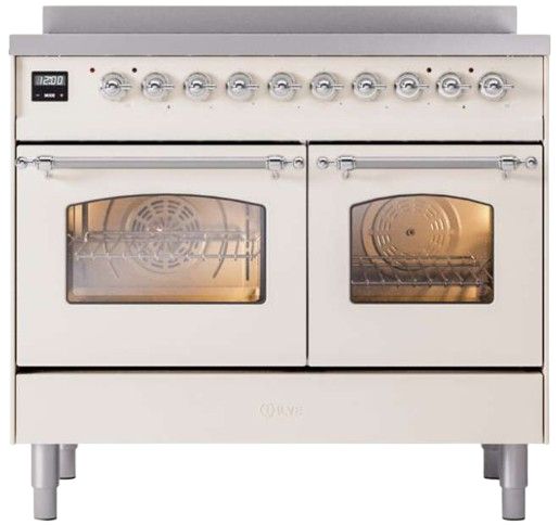 Ilve® Nostalgie II Series 40" Antique White Pro Style Induction Range-3