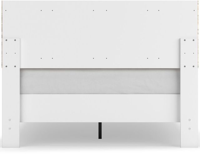 Signature Design by Ashley® Piperton Matte White Full Panel Platform Bed-1