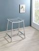 Coaster® Jovani Chrome/Clear 2-Piece Acrylic Backless Counter Bar Stools Set-4