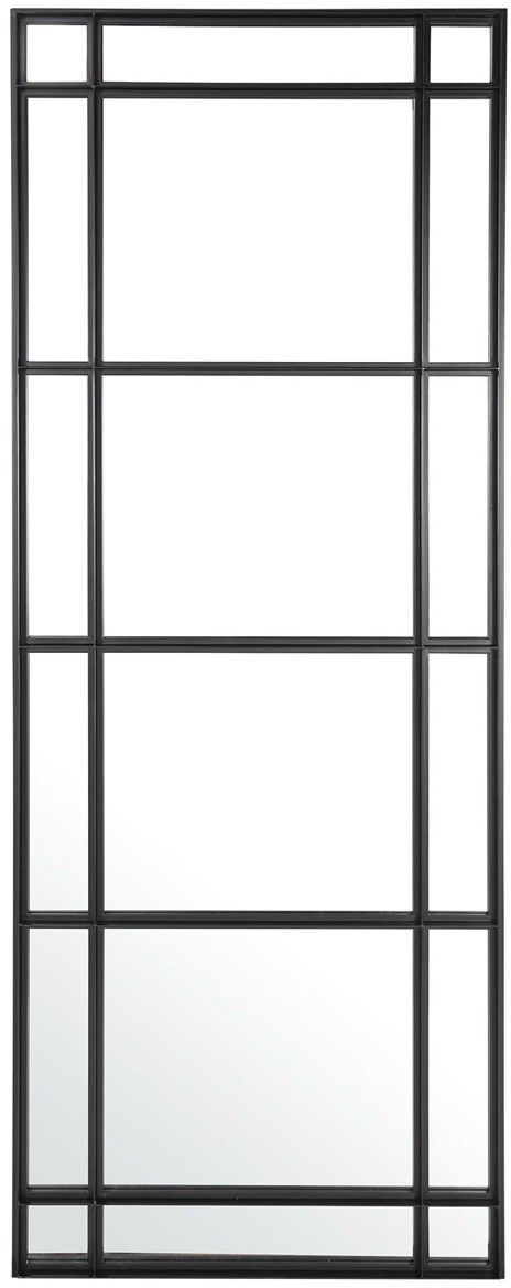 Uttermost® Atticus Satin Black Rectangular Mirror-0