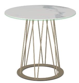 Amisco Customizable Calypso Statuario End Table-0