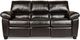 Campio Furniture Legacy Leather Cozy Black Motion Sofa-1