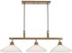 Uttermost® Brookdale Aged Brass 3-Light Linear Chandelier-0