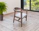 International Furniture Direct Sahara Caramel/Gray Upholstered Arm Chair-1