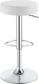 Coaster® Ramses Chrome/White Adjustable Bar Stool-4