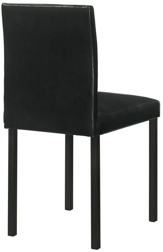 Coaster® Garza 4-Piece Black Upholstered Dining Side Chair Set-4