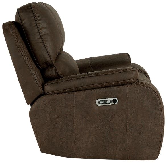 New Classic® Home Furnishings Brookings Brown Power Glider Recliner-4