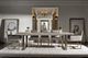 Universal Explore Home™ Modern Robards Quartz Dining Table with Bronze Base-1