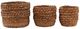 Dovetail Furniture Alyona 3-Piece Natural Basket Set-0