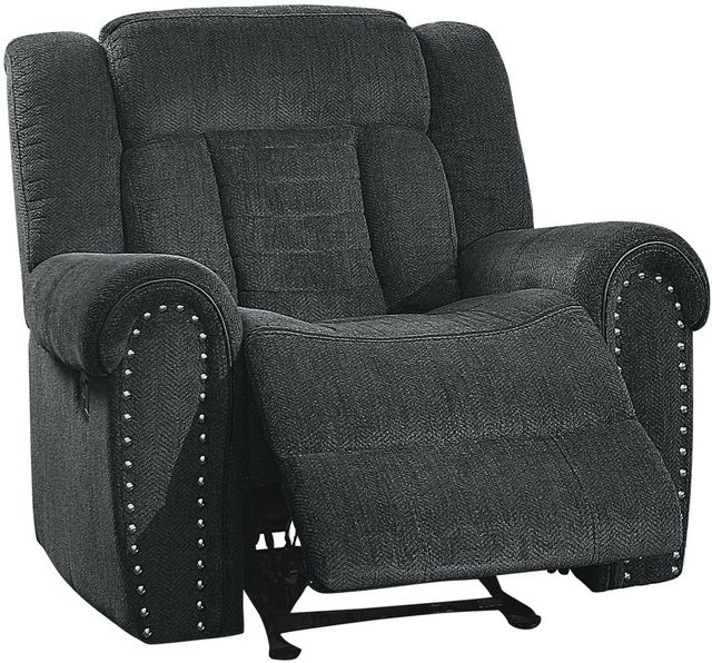 Homelegance® Nutmeg Charcoal Gray Manual Glider Recliner-0