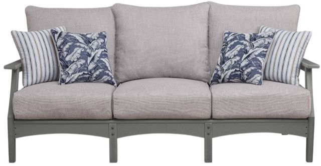 Signature Design by Ashley® Lone View Bay Beige/Gray Plastic Outdoor Sofa-1