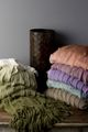 Surya Toya Dark Green 50"x60" Throw Blanket-4