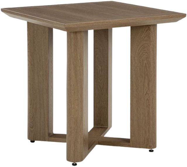 Signature Design by Ashley® Serene Bay Dark Brown Aluminum Outdoor End Table-0