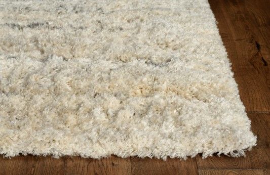 KAS Rugs Merino Ivory/Gray Horizon 5'x8' Area Rug-1