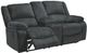 Signature Design by Ashley® Draycoll Slate Manual Reclining Loveseat and Console-2