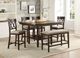 Homelegance® Balin 5-Piece Dark Brown Counter Height Table Set-0