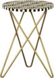 Coaster® Xenia Black and White Accent Table with Gold Hairpin Leg-0