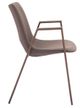 Zuo® Modern Desi Brown/Walnut Dining Arm Chair-1