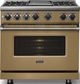 Viking® 7 Series 36" Golden Hour Pro Style Dual Fuel Range with Griddle-2