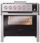 Ilve® Panoramagic 36" Stainless Steel Pro Style Dual Fuel Gas Range-0