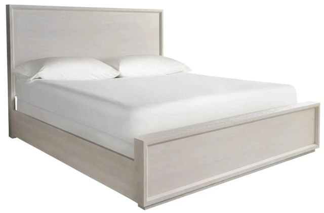 Universal Explore Home™ Modern Aceton White Oak King Panel Bed-0