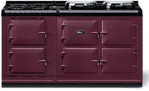 AGA™ eR7 160 Classic Cast Iron 63" Aubergine Pro Style Dual Fuel Range-0