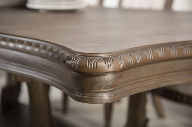 Furniture of America® Seven Oaks 7-Piece Weathered Oak Dining Table Set-1