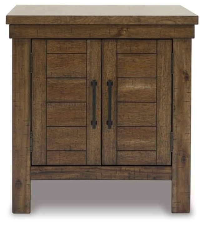 Signature Design by Ashley® Moriville Tobacco Brown End Table-1