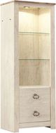 Signature Design by Ashley® Willowton 4-Piece Whitewash Entertainment Center with Electric Fireplace and Media Storage-2