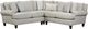 Fusion Furniture Limelight Mineral 3-Piece Gray Sectional-0