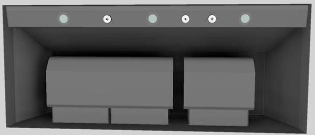 Vent-A-Hood® 48" Gunsmoke Wall Mounted Liner Insert-2