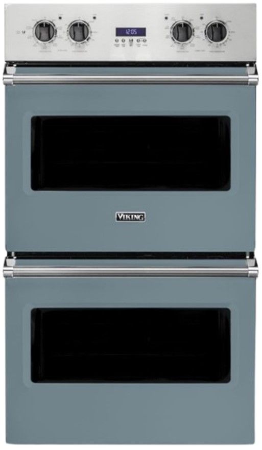 Viking® 5 Series 30" November Sky Double Electric Built In Oven-0