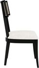 Riverside Furniture Laguna 2-Piece Ebony Drift/White Cane Upholstered Side Chair Set-3