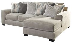 Benchcraft® Ardsley 2-Piece Pewter Right-Arm Facing Chaise Sectional