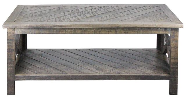 American Heartland Manufacturing Rustic Crossboard Coffee Table-1