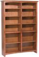 Whittier Wood® Furniture Customizable McKenzie 12-Shelf 48" Bookcase-0