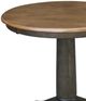 John Thomas Furniture® Dining Essentials Hickory Round Dining Table with Coal Transitional Pedestal Extensions-1