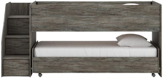 Signature Design by Ashley® Frandern Gray Twin/Twin Loft Storage Bed-1