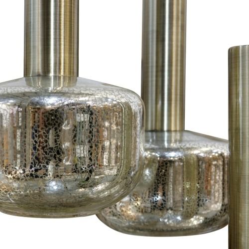 Harp & Finial® Channing Brass/Silver Pendant Light-1