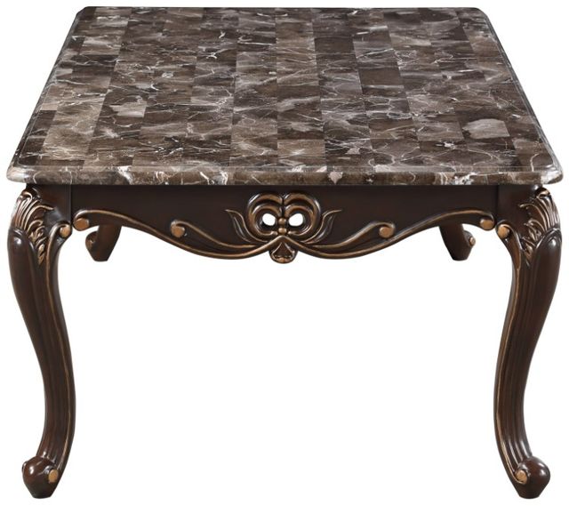 New Classic® Home Furnishings Constantine Marble Top Cocktail Table with Cherry Base-3