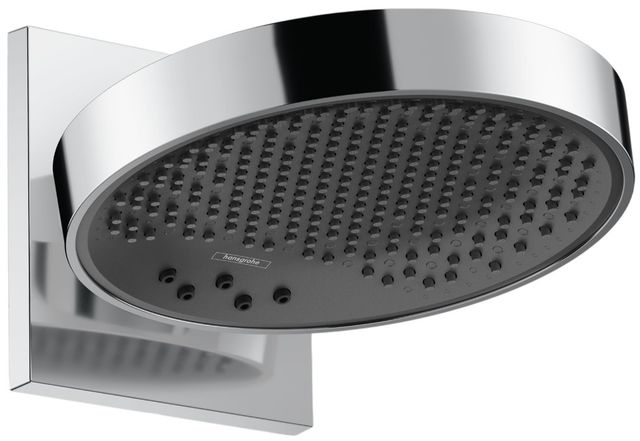 Hansgrohe Rainfinity Brushed Nickel 1.75 GPM Showerhead with Wall Connector Trim-0