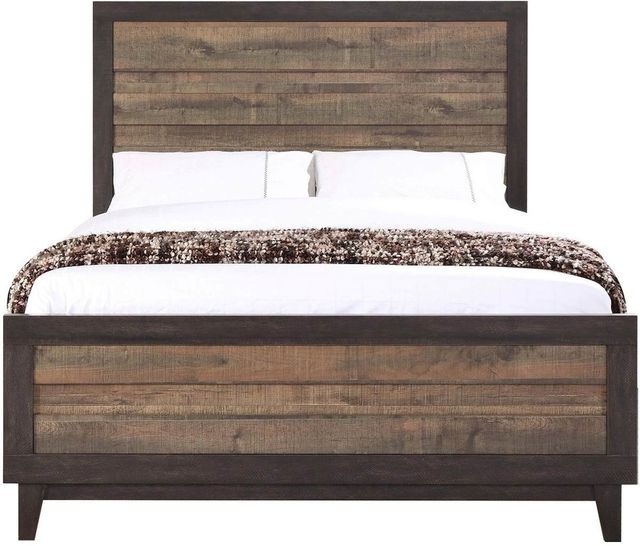 Crown Mark Tacoma Two Tone King Bed and 1 Night Stand-1