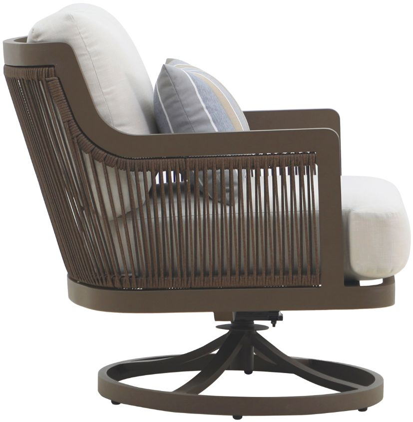 New Classic Furniture Genova Outdoor Swivel Club Chair - Thumbnail 3