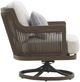 New Classic® Home Furnishings Genova Gray Aluminum/Fabric Outdoor Swivel Patio Club Chair-3