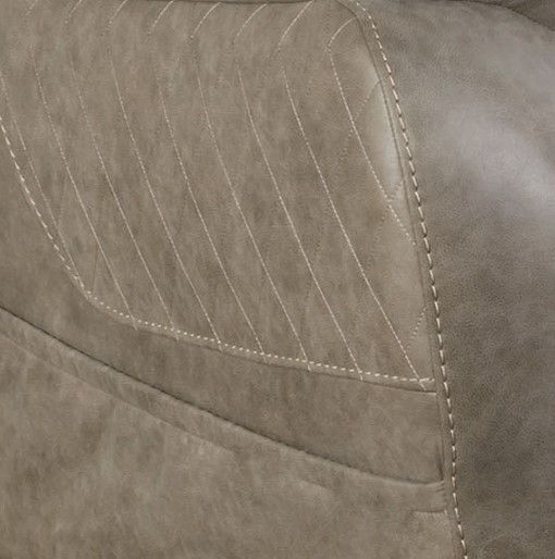 HomeStretch Daytona Gray 88" Double Power Reclining Sofa-3