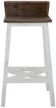 International Furniture Direct Pueblo Brown/White Bar Stool-2