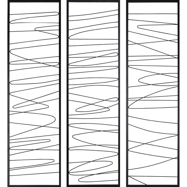 Renwil® Studio Line Linear Set of 3 Iron Wall Art-0