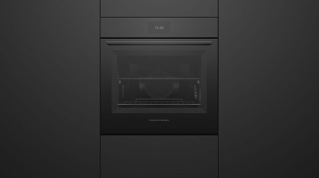 Fisher & Paykel Series 7 24” Black Glass Minimal Self Cleaning Single Electric Wall Oven-4
