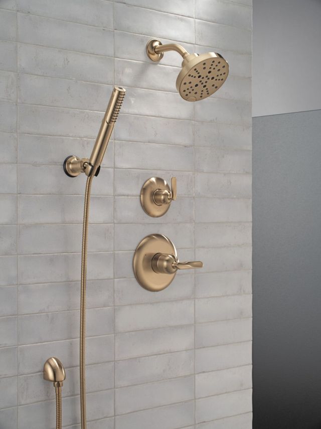 Delta Universal Showering Lumicoat® Champagne Bronze Wall Elbow for Hand Shower-1
